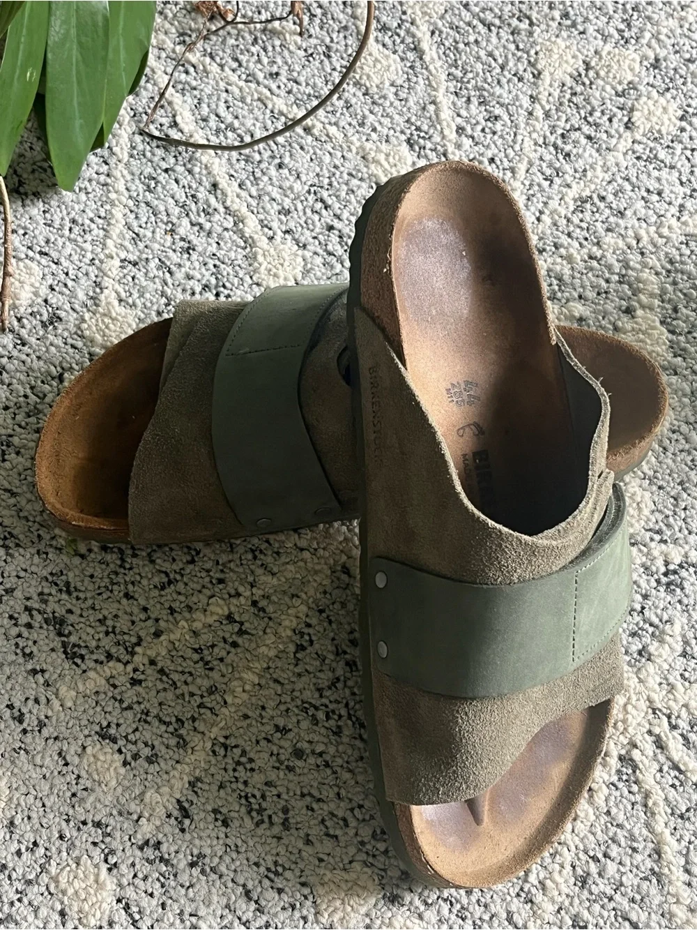 Birkenstock Men’s Kyoto Sandals in Sage Green